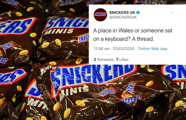 Twitter fail: Snickers sparks outrage for Welsh language joke