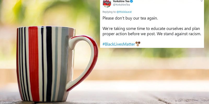 “Please don't buy our tea”: How one brand sparked a Twitter storm over BLM support