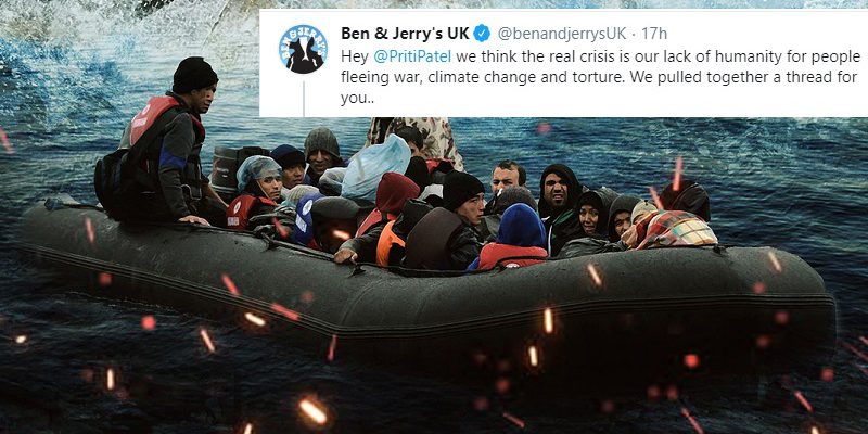 “People cannot be illegal”: Ben & Jerry's sparks controversy over refugee tweet