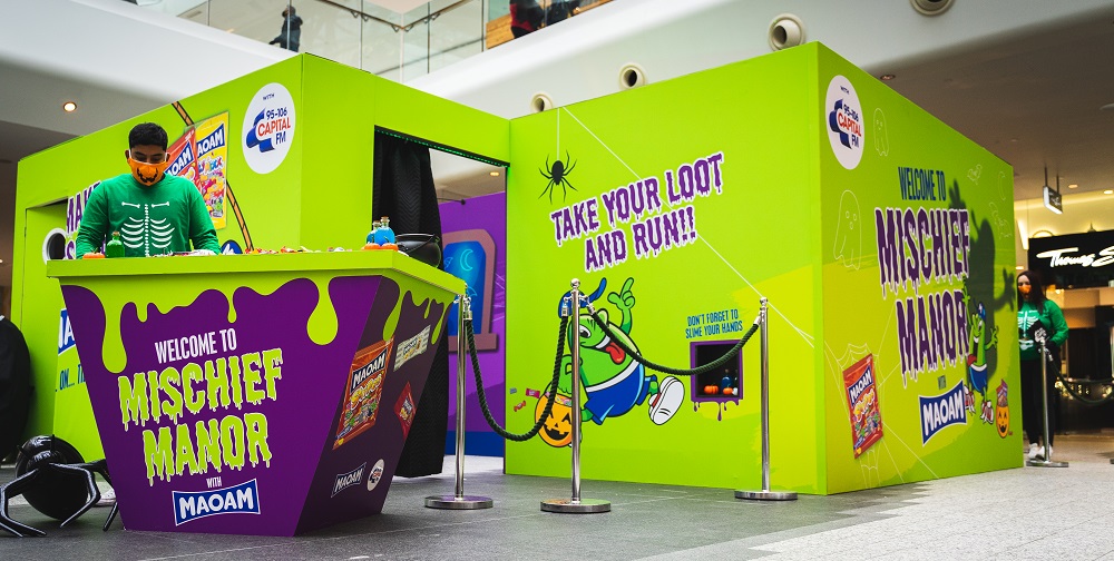 Maoam launches first post lockdown live event with Haunted House in shopping malls