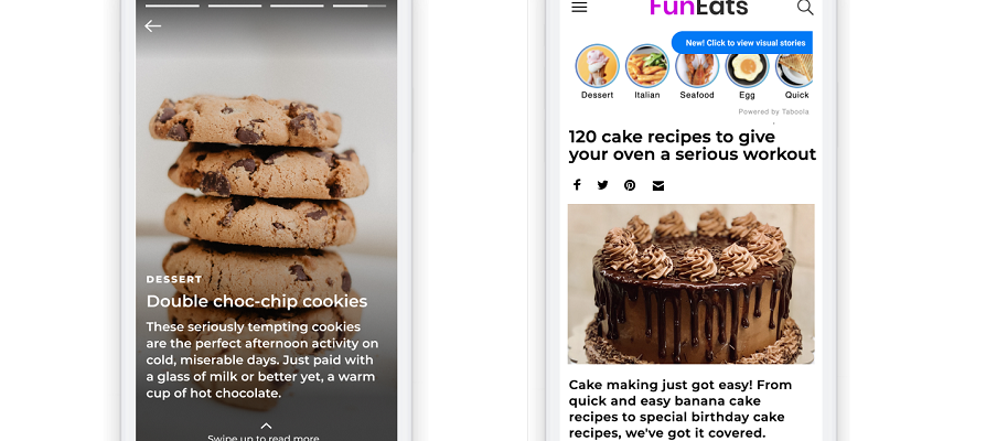 Taboola launches Snapchat-style ‘Stories’ for content advertisers