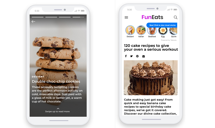 Taboola launches Snapchat-style ‘Stories’ for content advertisers