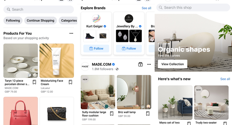 Facebook launches shopping tool in the UK and Canada