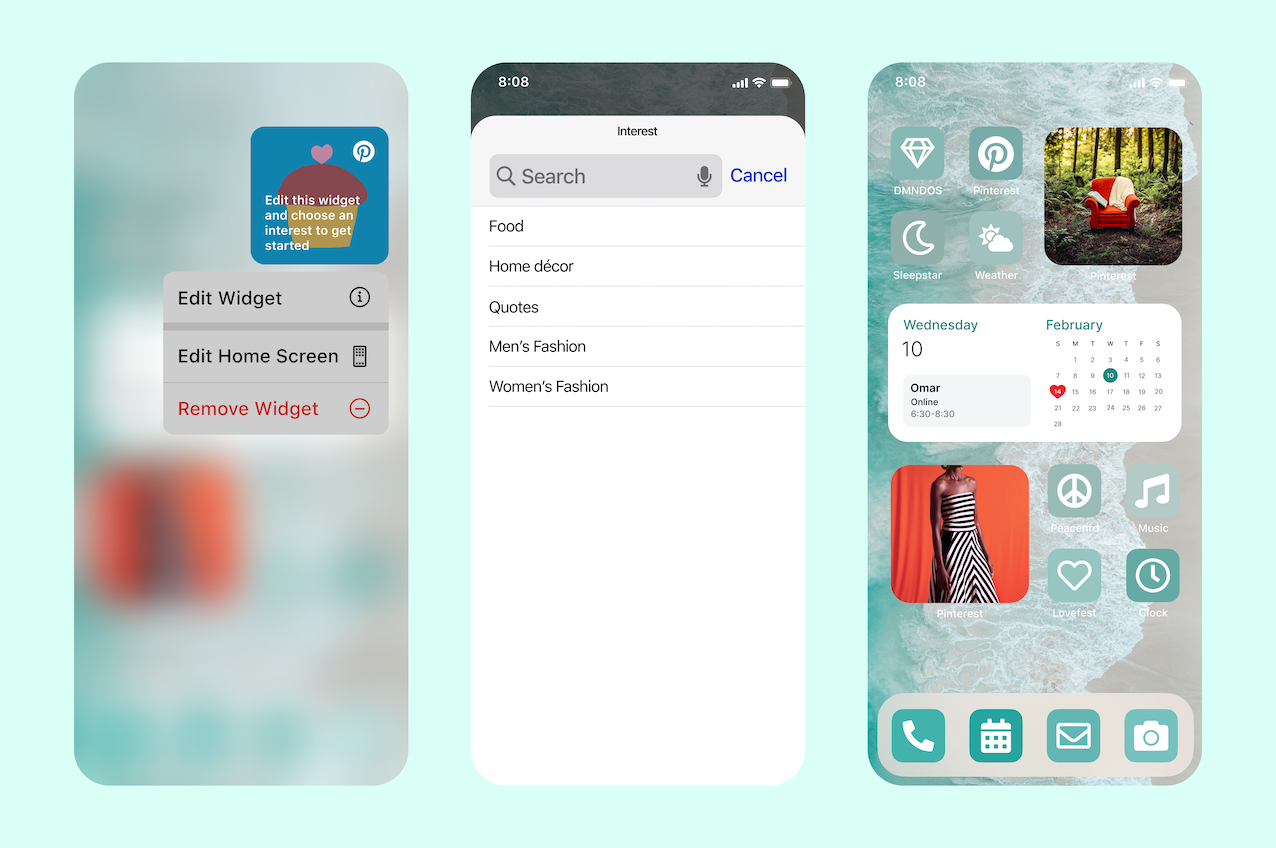 Pinterest launches ‘Interests’ mobile widget