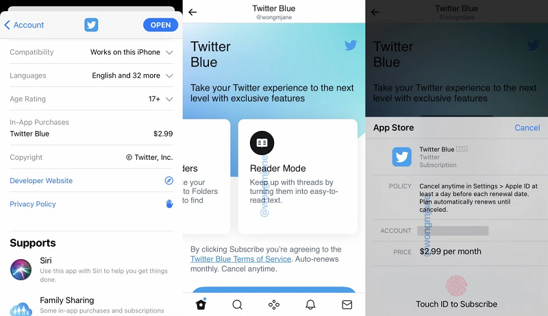 Twitter planning 'Blue' £2.49 subscription service