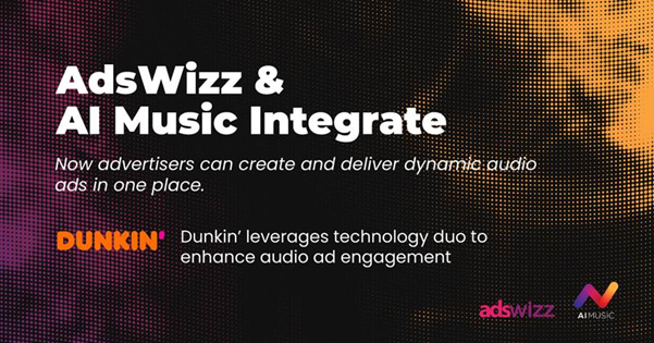 AdsWizz AI tool matches background ad music to each listener: Dunkin’ first brand on board